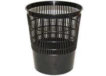 Корзина д/бумаг - 18л. черная сетчатая (Стамм)