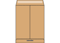 Конверт - 300х400 коричн. б/окна силикон "Monodex" (BLASETTI)