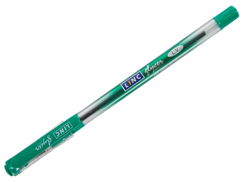 Ручка шариковая - зеленый стержень "GLYCER" 0.7мм. (LINC)