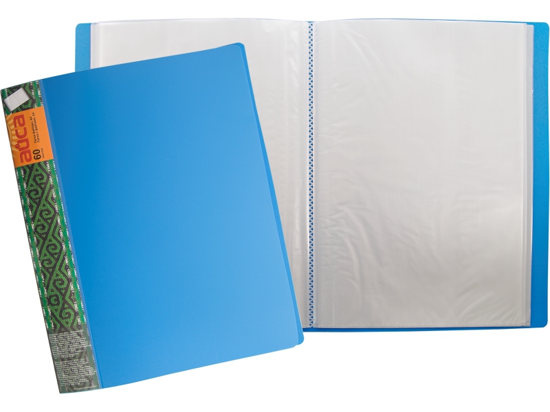 Папка с файлами - А4 60 синий (236х34х308мм.) "Айса" толщина пластика 0.70мм. файла 0.25мм. (Shantou Yuansheng Industry)
