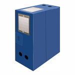 Коробка архивная - 330х245х120 мм синий "Бюрократ" (Silwerhof)