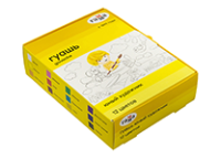 Гуашь в наборе - 12цв. 17.5мл. "Юный художник NEW" . картон. упаковка  (Гамма)