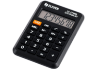 Калькулятор -  8раз. "Eleven" LC-210N черный (62.2 x 97.9 x 10.8 мм) (Eleven)