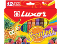 Маркеры в наборе -  12цв. "Luxor Scented Markers" ароматизированный Волшебник