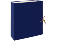 Коробка архивная - 100мм А4 синяя  "Lamark" (ФинСиб)