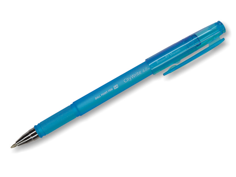 Ручка шариковая - синий стержень "CityWrite. Greative" (Bruno Visconti)