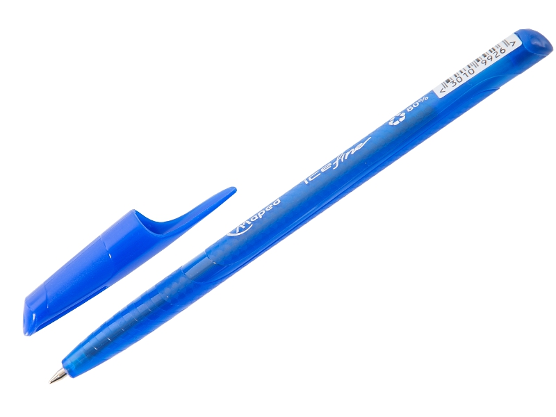 Ручка шариковая - синий стержень "Ice Fine" 0.7мм. (Maped)