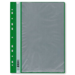 Папка с файлами - А4 30 зеленая с перфорацией (Стамм)