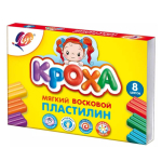 Пластилин -  8цв. "Кроха" картон.уп. (Луч)