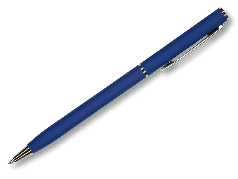 Ручка шариковая автоматическая - синий стержень 0.7мм. "PALERMO" синий металлический корпус (Bruno Visconti)
