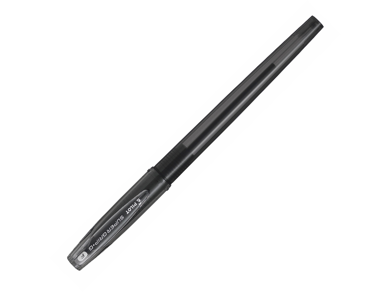Ручка шариковая - черный стержень 0.7мм. "SUPER GRIP-G F" (PILOT)