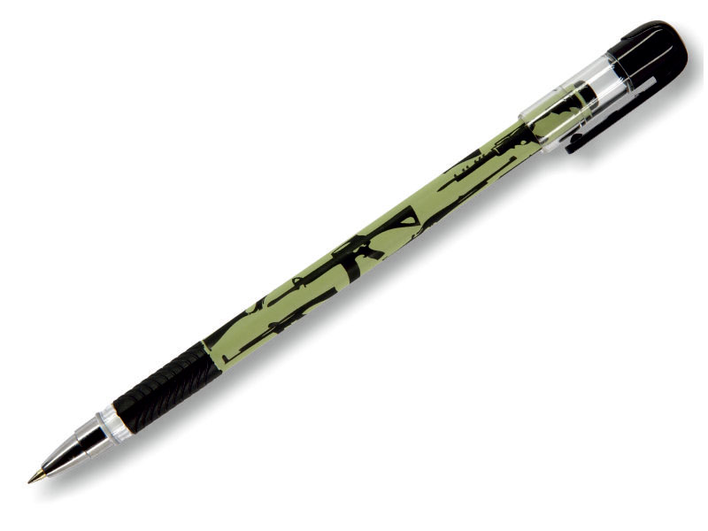 Ручка шариковая - синий стержень 0.5мм. "MagicWrite. Милитари. Оружие" (Bruno Visconti)