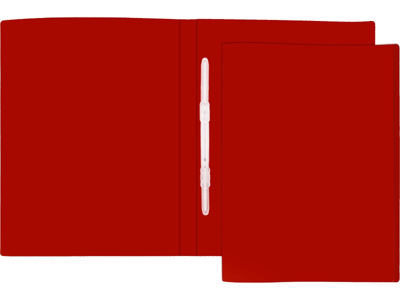 Папка с пружинами - А4 красный "Basic" (Silwerhof)