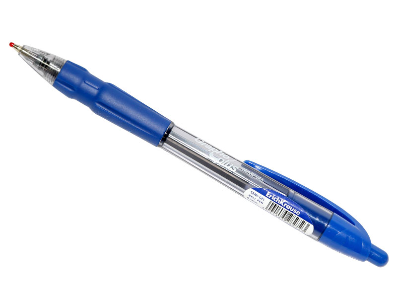 Ручка шариковая автоматическая - синий стержень "GRAPHO PLUS" (ErichKrause)