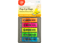 Индексы в наборе - 42х12 "Подпись" 150л. 5цв. (HOPAX)