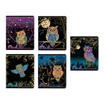 Тетрадь - А5+  48л. клетка "Сказочные совы" (Альт)