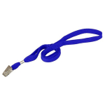 Ремешок д/бейджа с металлическим клипом. синий 45 см Kejea 