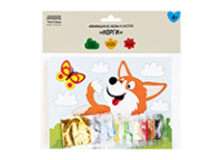 Аппликация из песка "Корги". с раскраской. 4+ (ТРИ СОВЫ)