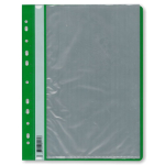 Папка с файлами - А4 20 зеленая с перфорацией (Стамм)