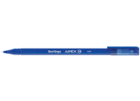 Ручка гелевая - синий стержень 0.5мм. "Apex E" трехгранная стираемая (Berlingo)